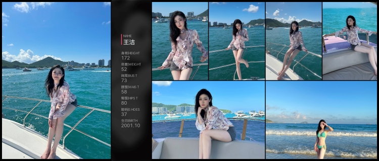 王洁的模卡